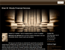 Tablet Screenshot of brianmwoods.com